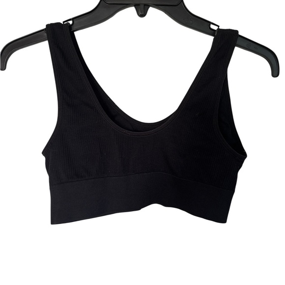 Aerie Black Ribbed Sports Bra - Picture 3 of 5
